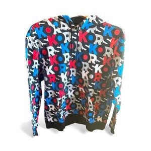 Colorful Graphic Men's Sweater MK Michael Kors Casual Pullover Sweatshirt